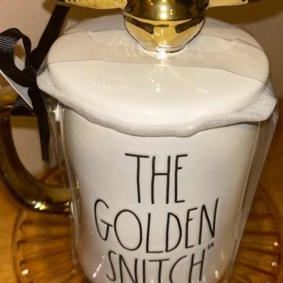 Rae Dunn Other - Rae Dunn White and Gold Snitch Harry Potter Mug